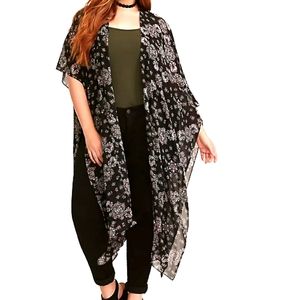 Torrid Mandala Print Chiffon Kimono